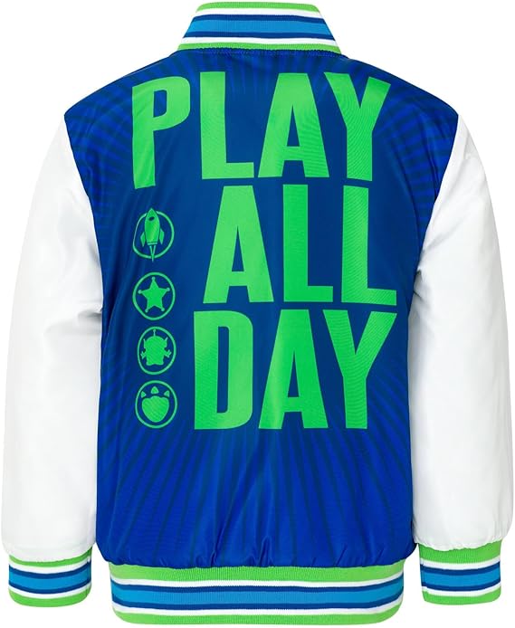Toy Story Cars Zip Up Varsity Bomber Jacket Toddler to Little Kid Sizes (2T - 7-8)