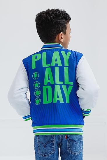 Toy Story Cars Zip Up Varsity Bomber Jacket Toddler to Little Kid Sizes (2T - 7-8)