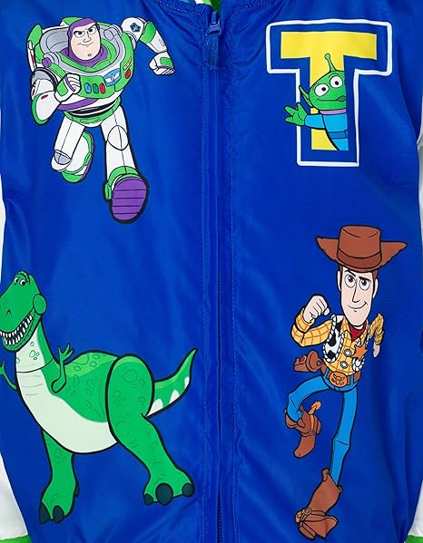 Toy Story Cars Zip Up Varsity Bomber Jacket Toddler to Little Kid Sizes (2T - 7-8)